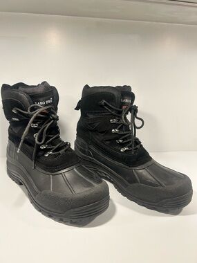 Labo Pro Waterproof Duck Boots Mens 10.5 Black Thermolite Insulated Winter Boots
